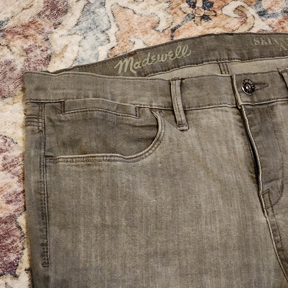 Madewell Skinny Skinny Ankle Jeans Thundercloud Gray Size 29 - Picture 9 of 13